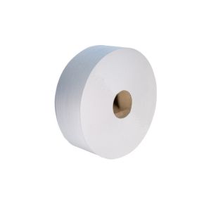 PAPIER TOILETTE MAXI JUMBO rouleau blanc 2 plis 380M x6