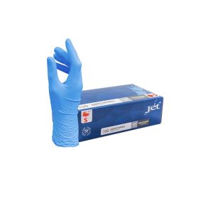 GANT NITRILE non poudré bleu Taille 7 / S boite de 100