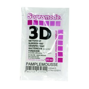 NETTOYANT 3D désinfectant sur virus enveloppés senteur pamplemousse  20MLx 250
