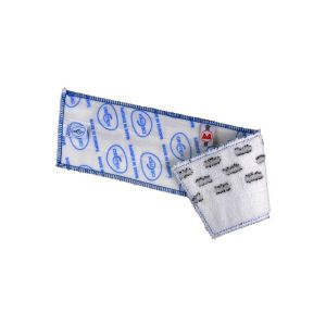 BANDEAU FRANGE ULTIMATE DX1 microfibre bleu velcro 11.5x44CM paquet de 10
