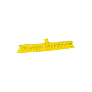 BALAI DROIT grande largeur jaune fibre souple dure 610MM
