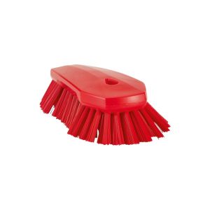 BROSSE PAPILLON A MAIN XL rouge fibre extra dure 250MM