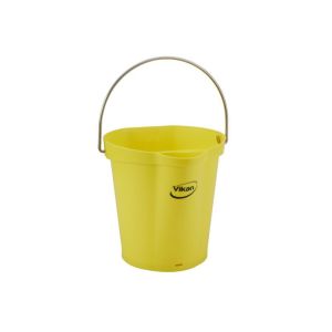 SEAU alimentaire gradué avec bec verseur jaune 6L