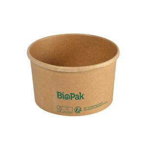 BOITE RONDA SLIM biopack rond 117x117x275mm 550ML marron 15 x35 soit 525
