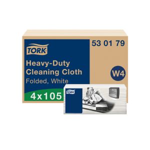 CHIFFON NETTOYAGE ULTRA RESISTANT W4 plié blanc 41.5x35.5CM 105x4 paquets