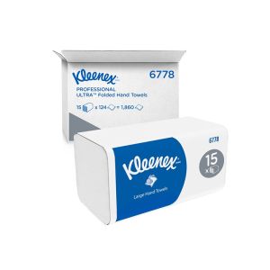 ESSUIE-MAINS enchevêtrés blanc interfolié 2 plis 31,8x21,5CM 124 x15 paquets