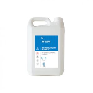 NAT'CLEAR ECOCERT nettoyant désinfectant de surfaces 5Lx2