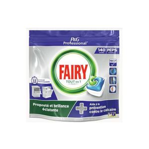 FAIRY PROFESSIONAL tout en un Plus dosette lave-vaisselle 2x140 doses cycle court