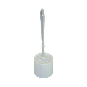 COMBINE WC brosse blanche avec socle en plastique