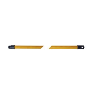 MANCHE bois vernis foncé 1,30M à vis et attache diamètre 2,38CM