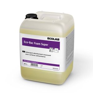 ECO-BAC FOAM SUPER détergent désinfectant surfaces alimentaires 10L