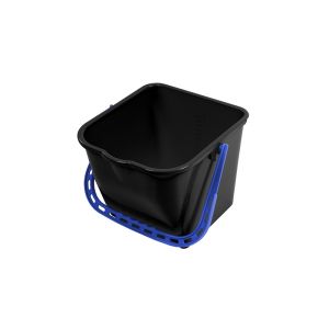 SEAU NOIR AVEC ANSE rouge 15L