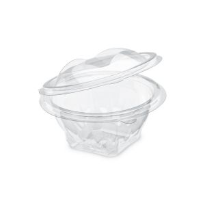 BOL SEKIPACK à salade cristal 250CC à couvercle 60 x 6 paquets