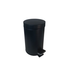 COLLECTEUR A PEDALE métal noir mat 5L