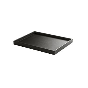 PLATEAU D'ACCUEIL CHARME aspect cuir 40x26x3,2CM