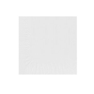 SERVIETTE OUATE blanche 2 plis 30x30CM 200 x 16 paquets