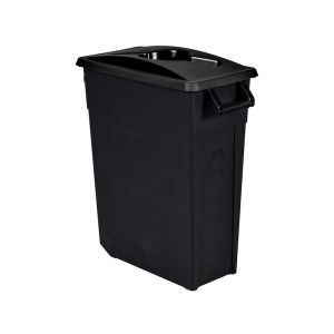 POUBELLE MOVATRI noir couvercle noir 65L