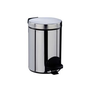 POUBELLE SANELIA à pédale seau antibactérien inox 3L