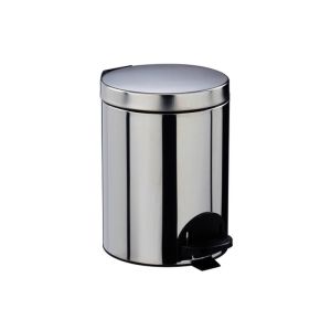 POUBELLE SANELIA à pédale inox brillant 5L