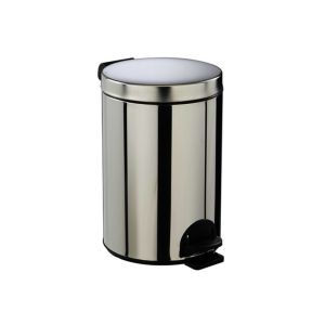 POUBELLE SANELIA à pédale seau antibactérien inox 14L