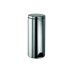 POUBELLE SANELIA à pédale seau antibactérien inox 30L