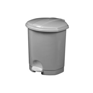 POUBELLE PRIMA à pédale plastique blanc 5L