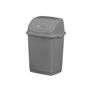 POUBELLE CLAP à couvercle basculant plastique blanc 5L