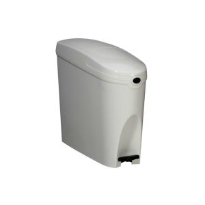 POUBELLE FEMINA à pédale hygiène féminine Abs blanche 20L