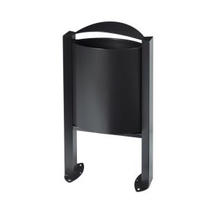 CORBEILLE ARKEA sur pied sans cendrier gris manganèse 40L