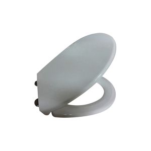 ABATTANT WC DUPLEX blanc thermoplastique antibactérien et freins de chute