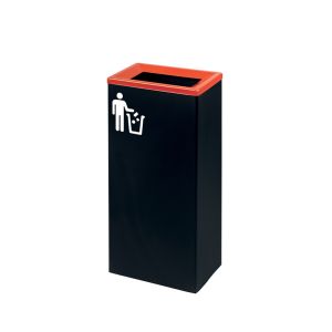 ETIQUETTE STIK RECYCLABLE vinyle blanc fond noir l'unité