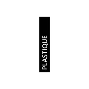 ETIQUETTE STIK PLASTIQUE verticale l'unité