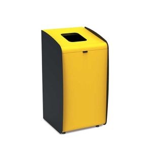 POUBELLE ROXY TRI SELECTIF modulaire noir et jaune 80L