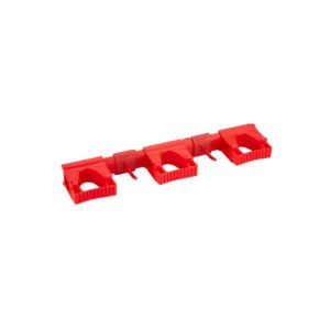 SUPPORT MURAL HI-FLEX hygiénique rouge 42CM