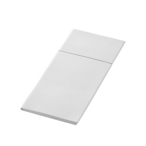 SERVIETTE DUNILETTO BIO SLIM blanc 40x33CM 65 x4 soit 260 serviettes
