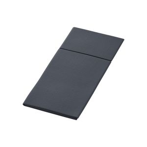 SERVIETTE BIO DUNILETTO DUNISOFT SLIM noir 40x33CM 65 x4 soit 260 serviettes