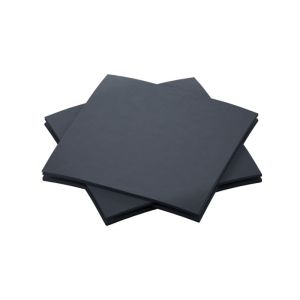 SERVIETTE BIODUNISOFT noire 20x20CM 180 x16 soit 2880 serviettes