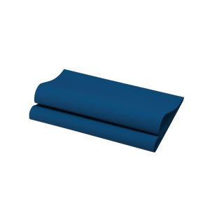 SERVIETTE BIO DUNISOFT bleu foncé 40x40CM 60 x6 soit 360 serviettes