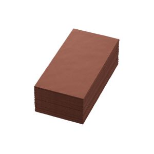 SERVIETTE BIO-DUNISOFT noisette pliage en 8 40x40CM 60 x6 soit 360 serviettes