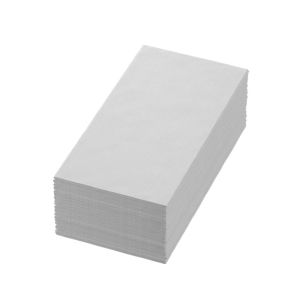 SERVIETTE OUATE blanche 40x40CM 2 plis pliage en 8 300 x5 soit 1500 serviettes