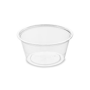 POT A SAUCE PET transparent 0,06L 64x64x30MM 100 x 25 paquets = 2500