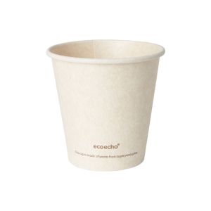TASSE SWEET bagasse PLA décoré pour boisson chaude 18CL 50 x 16 paquets