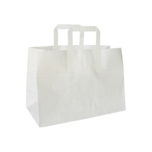 SAC DE TRANSPORT papier blanc 36x17x27CM x200