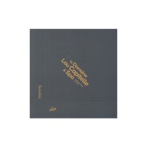 SERVIETTE OUATE noir IMPRIMEE Lou Capitelle 2 plis 40x40CM 300x5 paquets