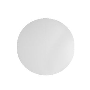 NAPPE PAPIER GAUFREE blanc bords festonnés diamètre 1,18Mx 250 nappes pliées