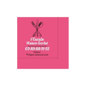 SERVIETTE OUATE IMPRIMEE Escale Maison Gordat 24x24CM 250x10 paquets