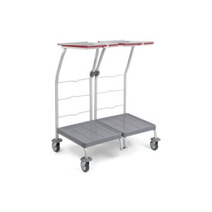 CHARIOT LINGE 2 SUPPORTS sans couvercle sans pédale 2x70L