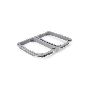 INSERT gris pour supports sacs 2x60L 43x30x3,5CM