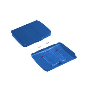 COUVERCLE support sac bleu avec porte protocole 120L