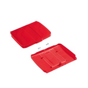 COUVERCLE support sac rouge avec porte protocole 120L